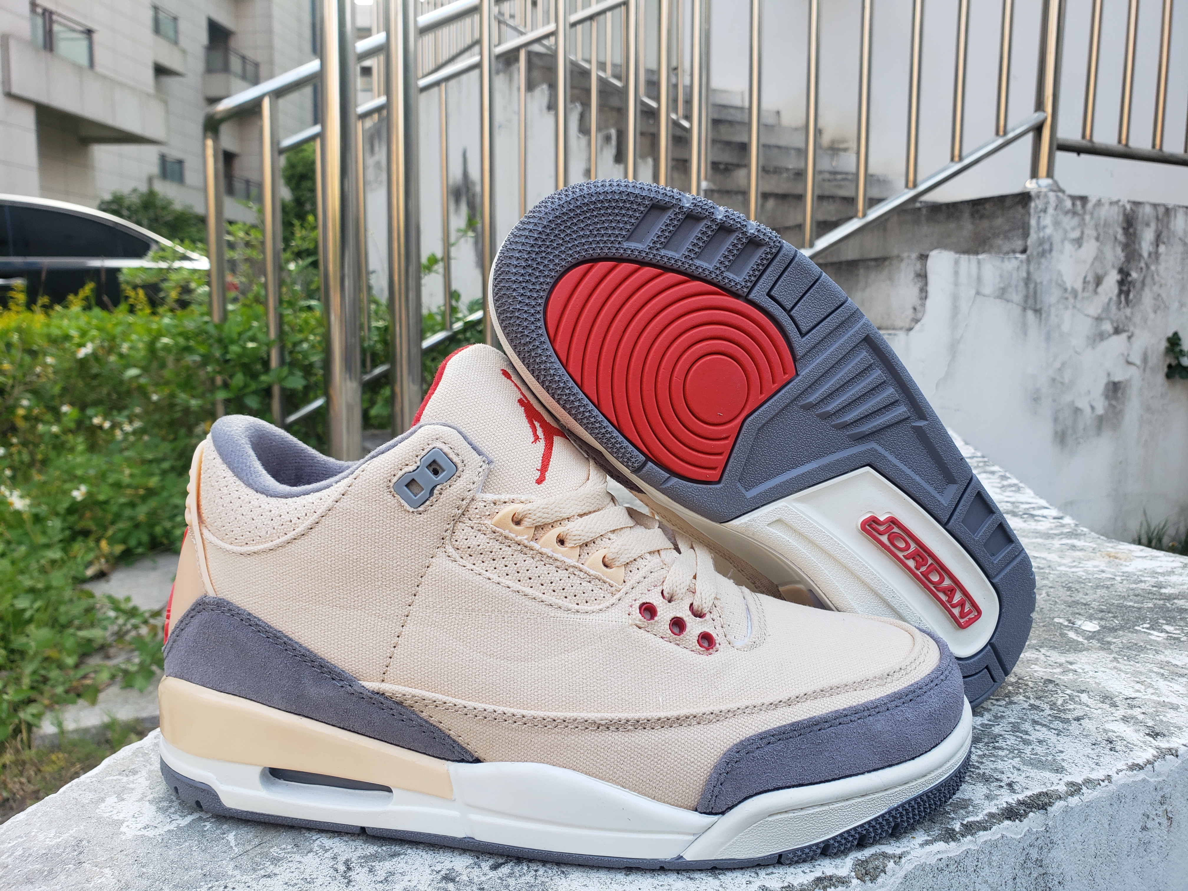 New 2022 Air Jordan 3 Yellow Grey Red Shoes - Click Image to Close